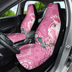 Australia Breast Cancer Awareness Car Seat Cover Pink Cockatoo Ribbon Aboriginal Art - Aussie Hoodie