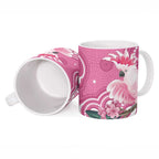 Australia Breast Cancer Awareness Ceramic Mug Pink Cockatoo Ribbon Aboriginal Art - Aussie Hoodie