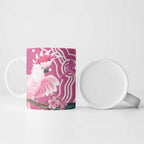 Australia Breast Cancer Awareness Ceramic Mug Pink Cockatoo Ribbon Aboriginal Art - Aussie Hoodie