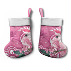 Australia Breast Cancer Awareness Christmas Stocking Pink Cockatoo Ribbon Aboriginal Art - Aussie Hoodie