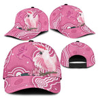 Australia Breast Cancer Awareness Classic Cap Pink Cockatoo Ribbon Aboriginal Art - Aussie Hoodie