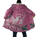 Australia Breast Cancer Awareness Cloak Pink Cockatoo Ribbon Aboriginal Art - Aussie Hoodie
