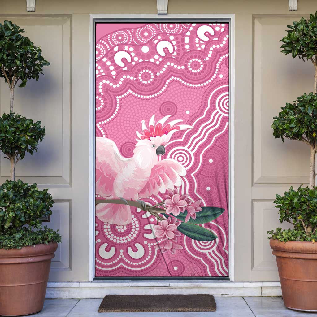 Australia Breast Cancer Awareness Door Cover Pink Cockatoo Ribbon Aboriginal Art - Aussie Hoodie