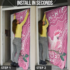 Australia Breast Cancer Awareness Door Cover Pink Cockatoo Ribbon Aboriginal Art - Aussie Hoodie