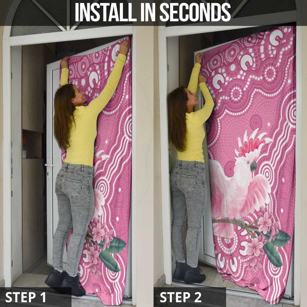 Australia Breast Cancer Awareness Door Cover Pink Cockatoo Ribbon Aboriginal Art - Aussie Hoodie