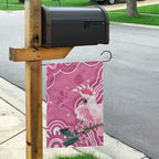Australia Breast Cancer Awareness Garden Flag Pink Cockatoo Ribbon Aboriginal Art - Aussie Hoodie