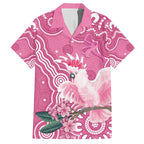 Australia Breast Cancer Awareness Hawaiian Shirt Pink Cockatoo Ribbon Aboriginal Art - Aussie Hoodie
