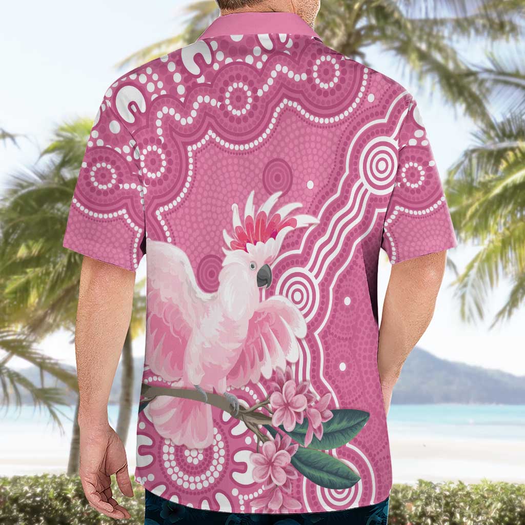 Australia Breast Cancer Awareness Hawaiian Shirt Pink Cockatoo Ribbon Aboriginal Art - Aussie Hoodie