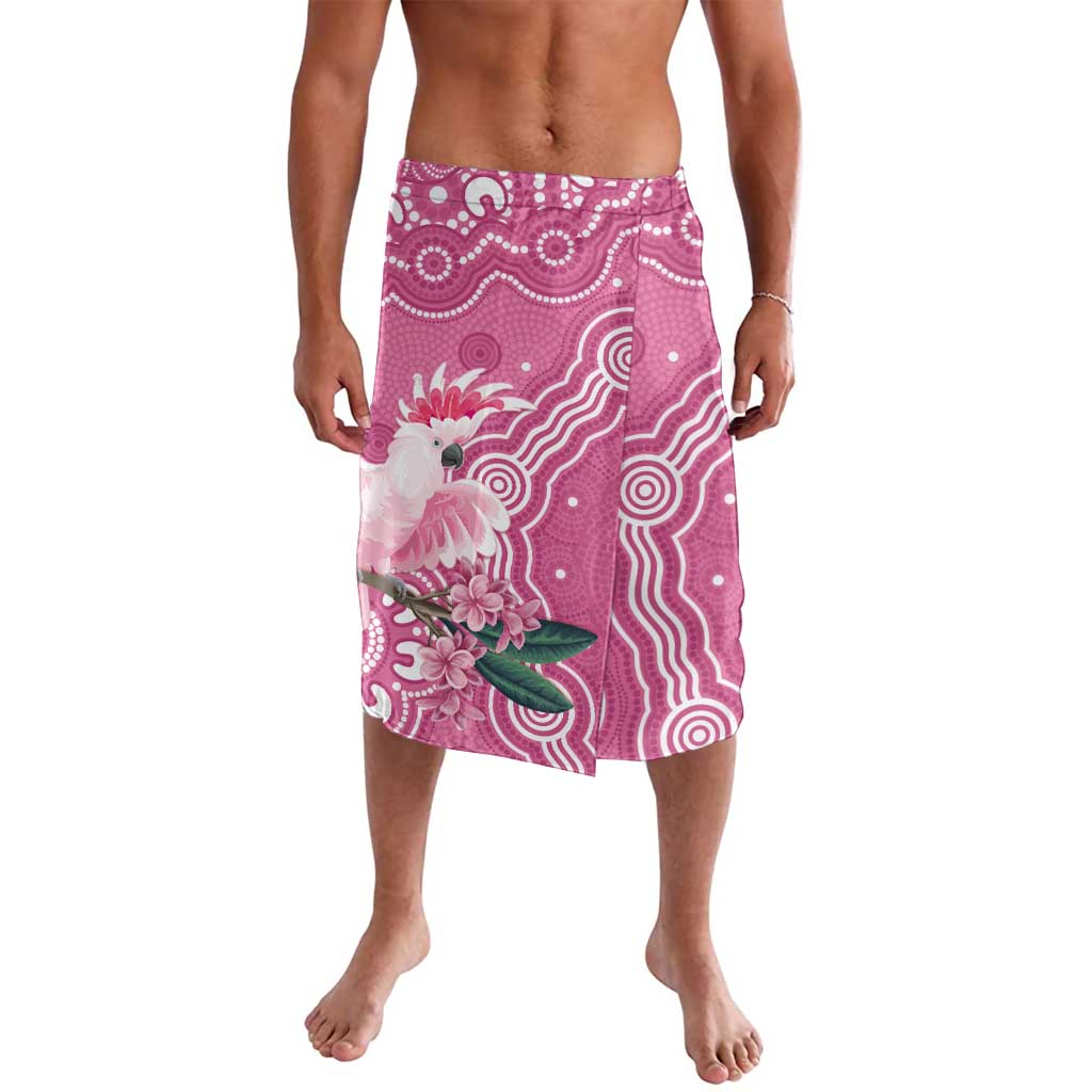 Australia Breast Cancer Awareness Lavalava Pink Cockatoo Ribbon Aboriginal Art - Aussie Hoodie