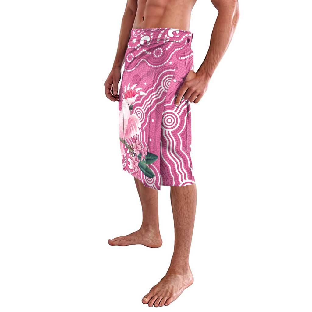 Australia Breast Cancer Awareness Lavalava Pink Cockatoo Ribbon Aboriginal Art - Aussie Hoodie
