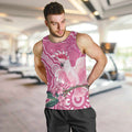 Australia Breast Cancer Awareness Men Tank Top Pink Cockatoo Ribbon Aboriginal Art - Aussie Hoodie