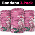 Australia Breast Cancer Awareness Neck Gaiter Pink Cockatoo Ribbon Aboriginal Art - Aussie Hoodie