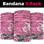 Australia Breast Cancer Awareness Neck Gaiter Pink Cockatoo Ribbon Aboriginal Art - Aussie Hoodie
