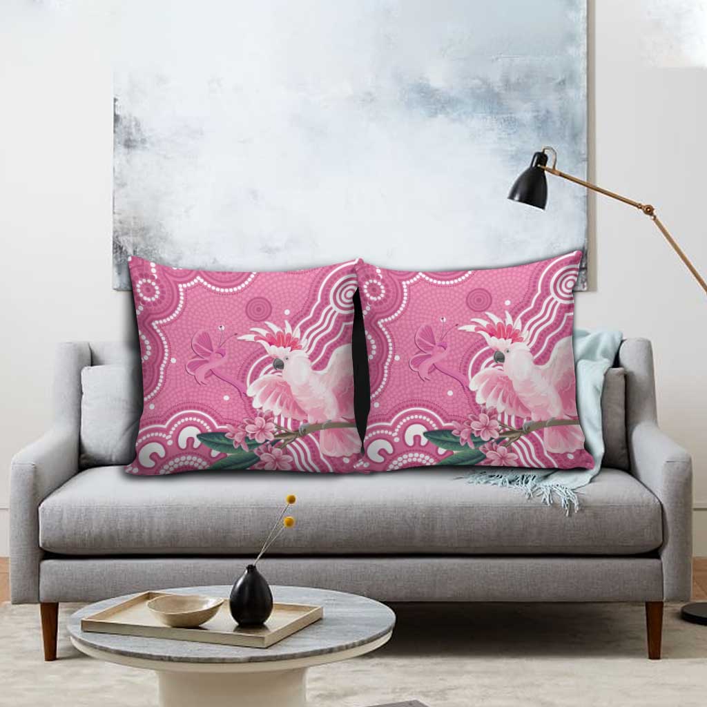 Australia Breast Cancer Awareness Pillow Cover Pink Cockatoo Ribbon Aboriginal Art - Aussie Hoodie
