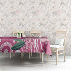 Australia Breast Cancer Awareness Tablecloth Pink Cockatoo Ribbon Aboriginal Art - Aussie Hoodie