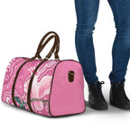 Australia Breast Cancer Awareness Travel Bag Pink Cockatoo Ribbon Aboriginal Art - Aussie Hoodie