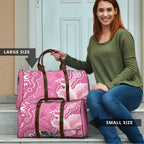 Australia Breast Cancer Awareness Travel Bag Pink Cockatoo Ribbon Aboriginal Art - Aussie Hoodie
