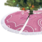 Australia Breast Cancer Awareness Tree Skirt Pink Cockatoo Ribbon Aboriginal Art - Aussie Hoodie