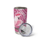 Australia Breast Cancer Awareness Tumbler Cup Pink Cockatoo Ribbon Aboriginal Art - Aussie Hoodie