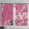 Australia Breast Cancer Awareness Window Curtain Pink Cockatoo Ribbon Aboriginal Art - Aussie Hoodie