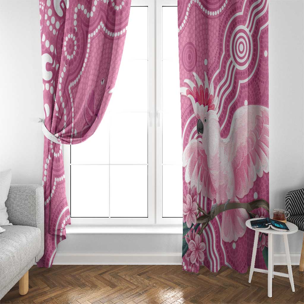 Australia Breast Cancer Awareness Window Curtain Pink Cockatoo Ribbon Aboriginal Art - Aussie Hoodie