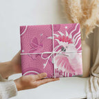Australia Breast Cancer Awareness Wrapping Paper Pink Cockatoo Ribbon Aboriginal Art - Aussie Hoodie