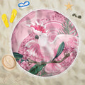 Pink Cockatoo Australia Beach Blanket Aussie Cacatua Leadbeateri - Aboriginal Art