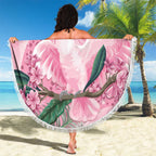 Pink Cockatoo Australia Beach Blanket Aussie Cacatua Leadbeateri - Aboriginal Art