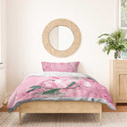 Pink Cockatoo Australia Bedding Set Aussie Cacatua Leadbeateri - Aboriginal Art