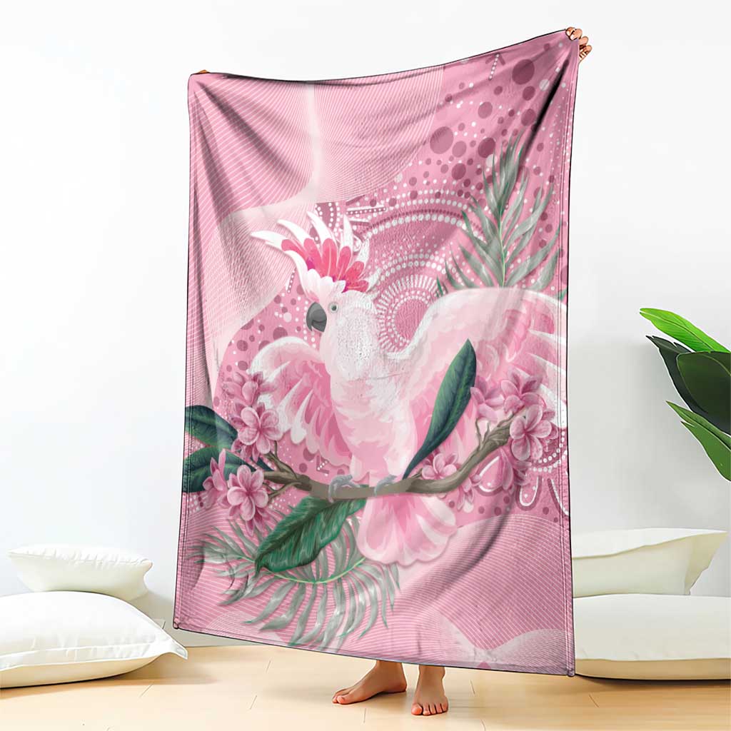 Pink Cockatoo Australia Blanket Aussie Cacatua Leadbeateri - Aboriginal Art