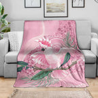 Pink Cockatoo Australia Blanket Aussie Cacatua Leadbeateri - Aboriginal Art