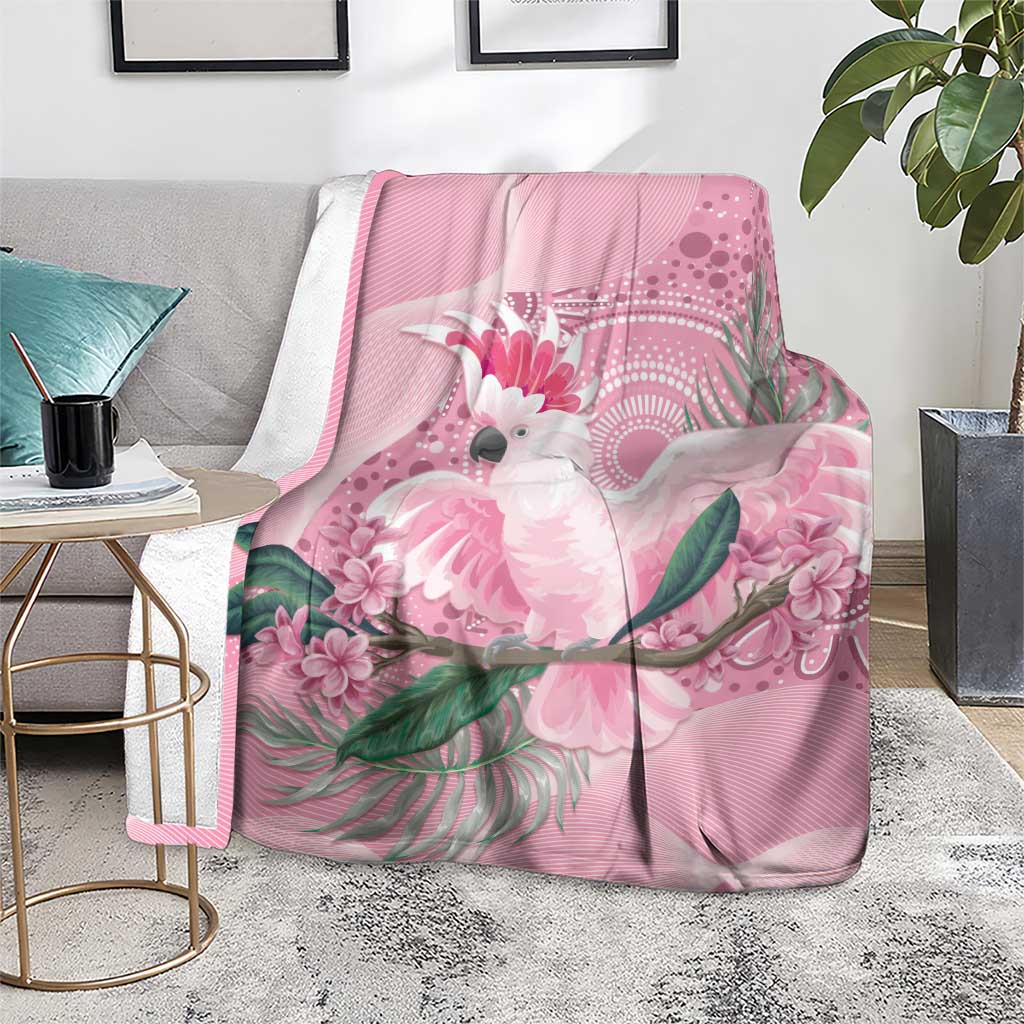 Pink Cockatoo Australia Blanket Aussie Cacatua Leadbeateri - Aboriginal Art