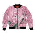 Pink Cockatoo Australia Bomber Jacket Aussie Cacatua Leadbeateri - Aboriginal Art