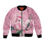 Pink Cockatoo Australia Bomber Jacket Aussie Cacatua Leadbeateri - Aboriginal Art