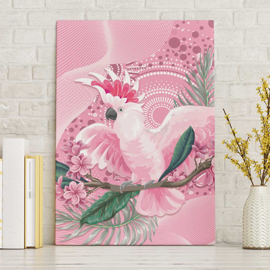 Pink Cockatoo Australia Canvas Wall Art Aussie Cacatua Leadbeateri - Aboriginal Art