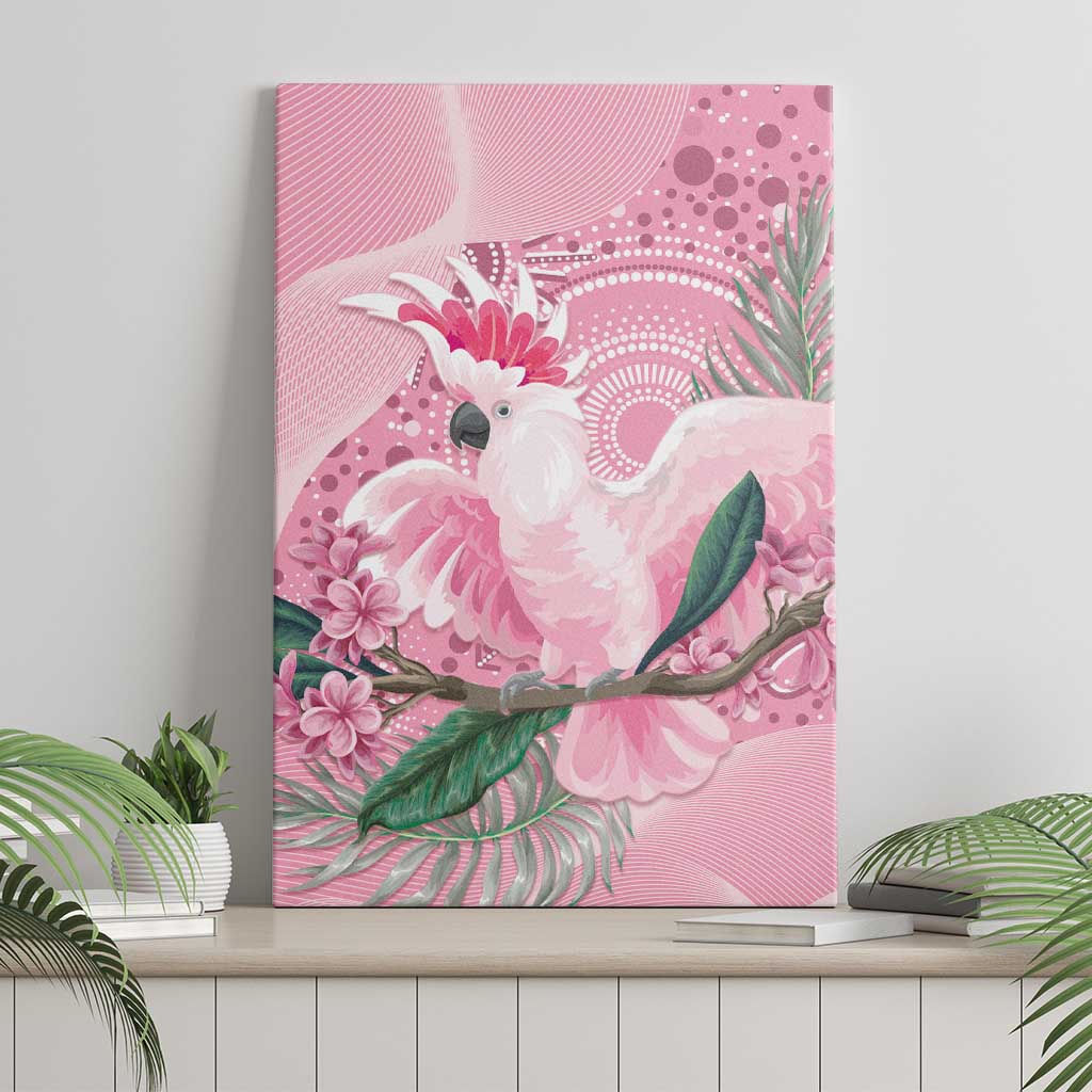 Pink Cockatoo Australia Canvas Wall Art Aussie Cacatua Leadbeateri - Aboriginal Art