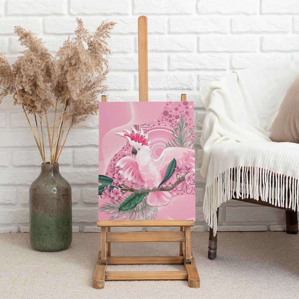 Pink Cockatoo Australia Canvas Wall Art Aussie Cacatua Leadbeateri - Aboriginal Art