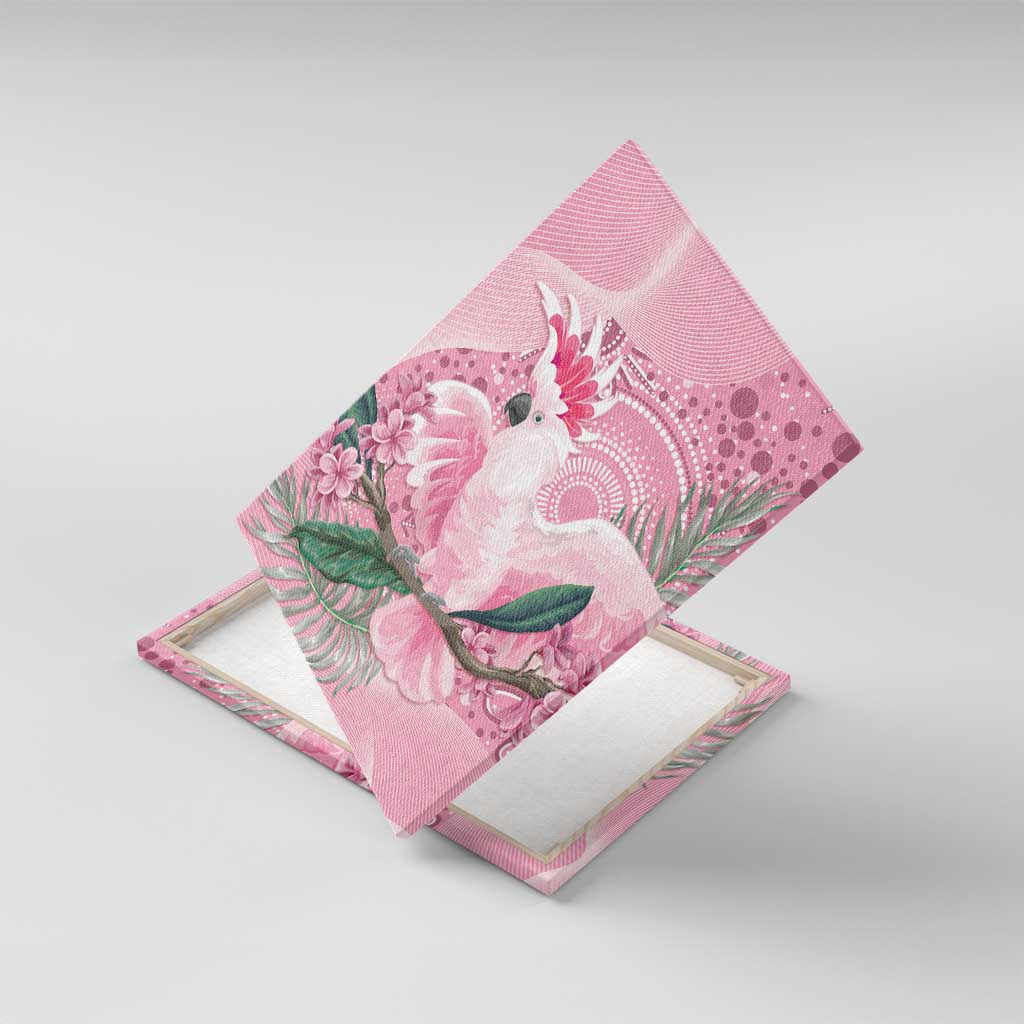 Pink Cockatoo Australia Canvas Wall Art Aussie Cacatua Leadbeateri - Aboriginal Art
