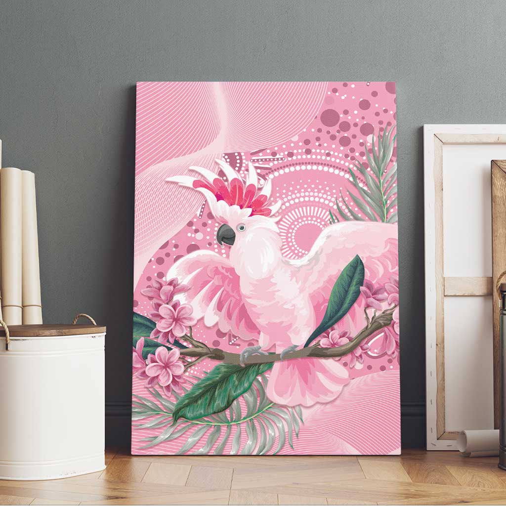Pink Cockatoo Australia Canvas Wall Art Aussie Cacatua Leadbeateri - Aboriginal Art