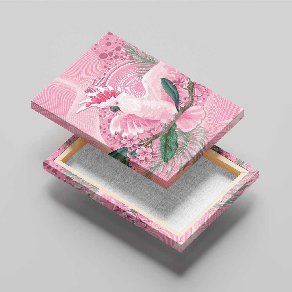 Pink Cockatoo Australia Canvas Wall Art Aussie Cacatua Leadbeateri - Aboriginal Art