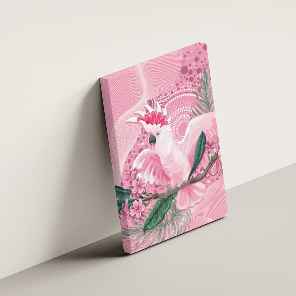 Pink Cockatoo Australia Canvas Wall Art Aussie Cacatua Leadbeateri - Aboriginal Art