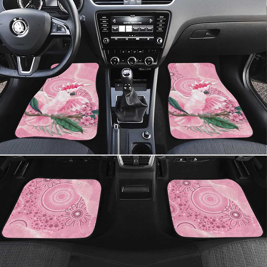 Pink Cockatoo Australia Car Mats Aussie Cacatua Leadbeateri - Aboriginal Art