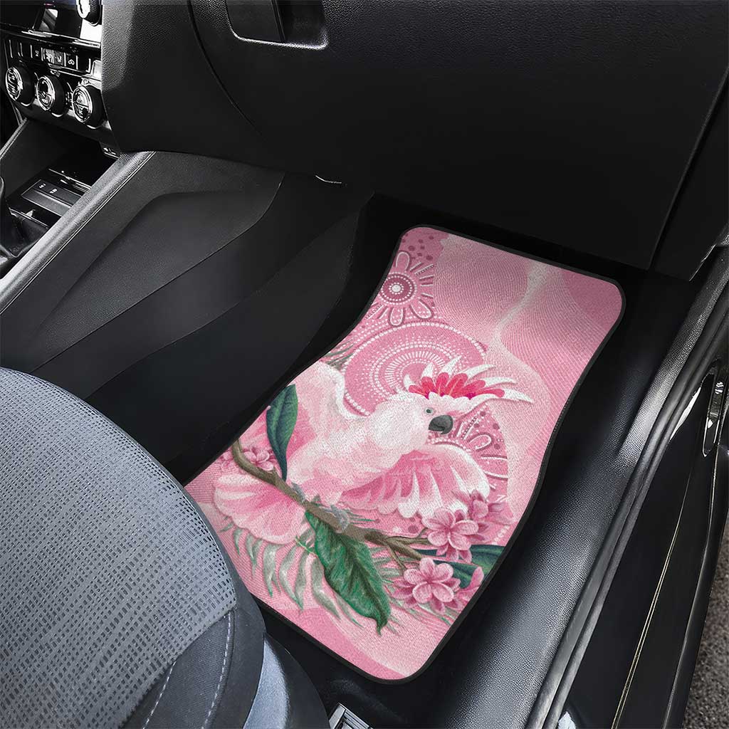 Pink Cockatoo Australia Car Mats Aussie Cacatua Leadbeateri - Aboriginal Art