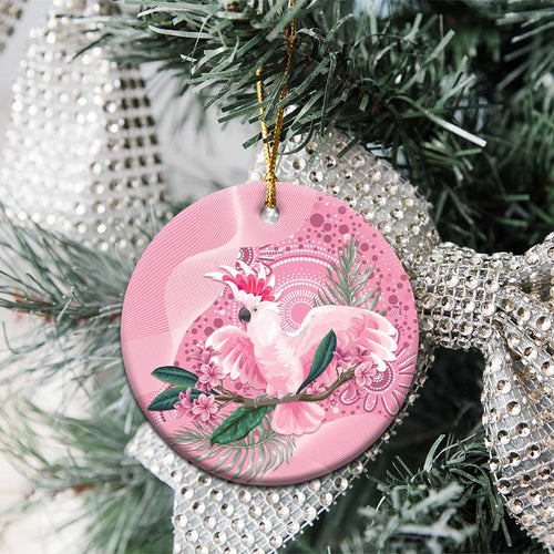 Pink Cockatoo Australia Ceramic Ornament Aussie Cacatua Leadbeateri - Aboriginal Art