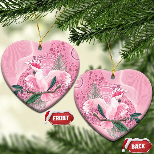Pink Cockatoo Australia Ceramic Ornament Aussie Cacatua Leadbeateri - Aboriginal Art