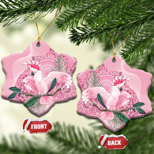 Pink Cockatoo Australia Ceramic Ornament Aussie Cacatua Leadbeateri - Aboriginal Art