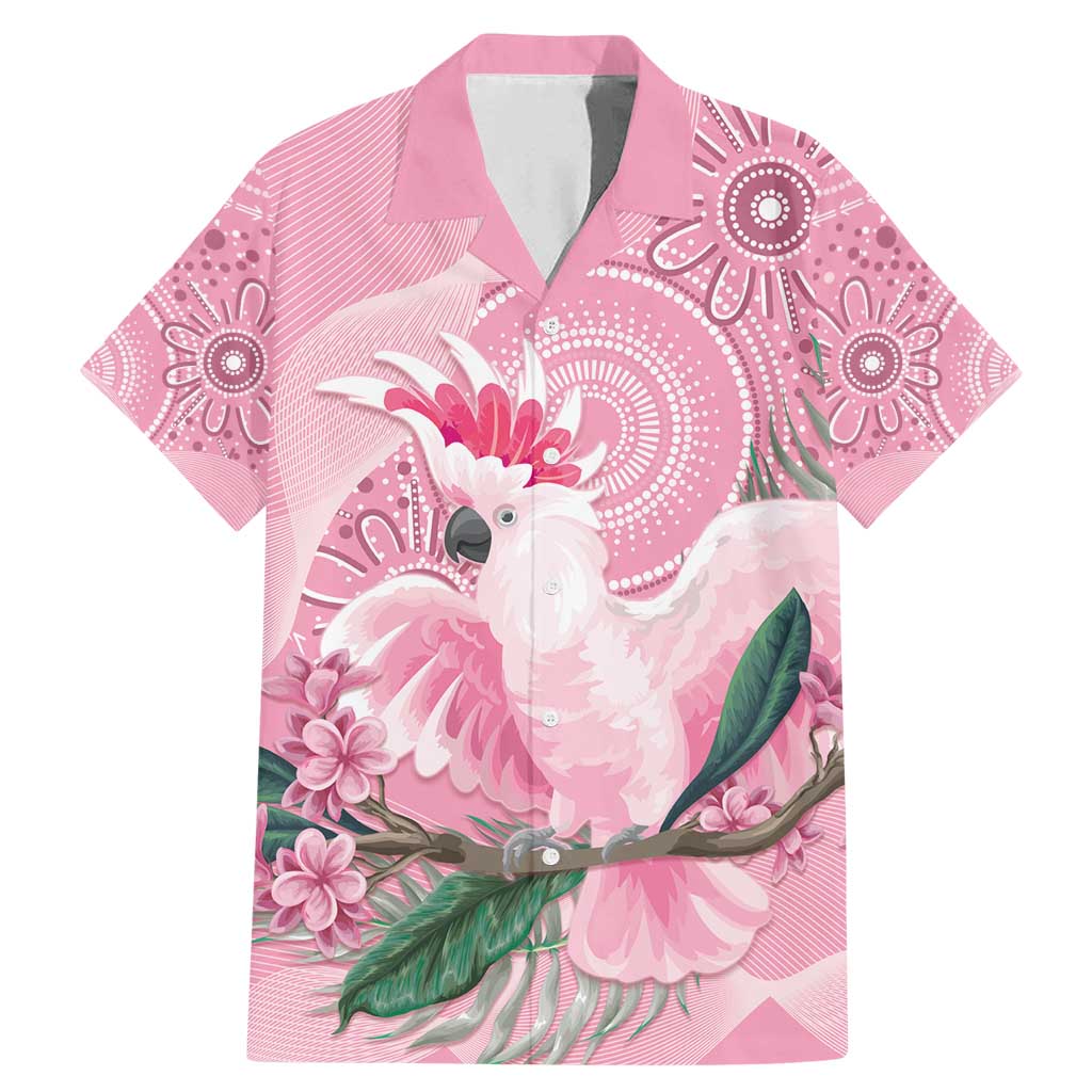 Pink Cockatoo Australia Family Matching Mermaid Dress and Hawaiian Shirt Aussie Cacatua Leadbeateri - Aboriginal Art