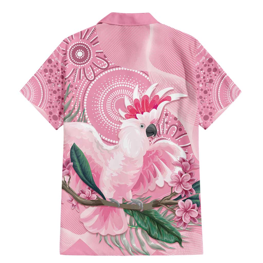 Pink Cockatoo Australia Family Matching Mermaid Dress and Hawaiian Shirt Aussie Cacatua Leadbeateri - Aboriginal Art