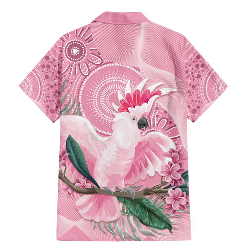 Pink Cockatoo Australia Family Matching Mermaid Dress and Hawaiian Shirt Aussie Cacatua Leadbeateri - Aboriginal Art