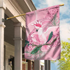 Pink Cockatoo Australia Garden Flag Aussie Cacatua Leadbeateri - Aboriginal Art